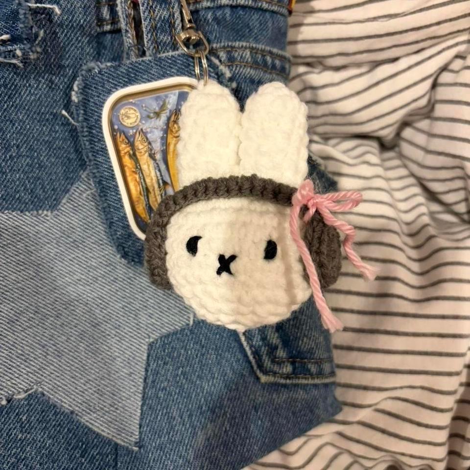 Crochet Miffy Keychain Bag 29b6 7