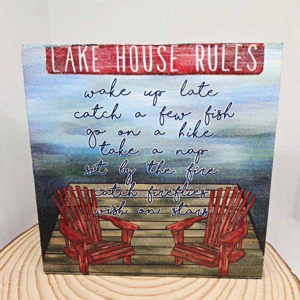 Hand Crafted Mini Wood Sign Afdb