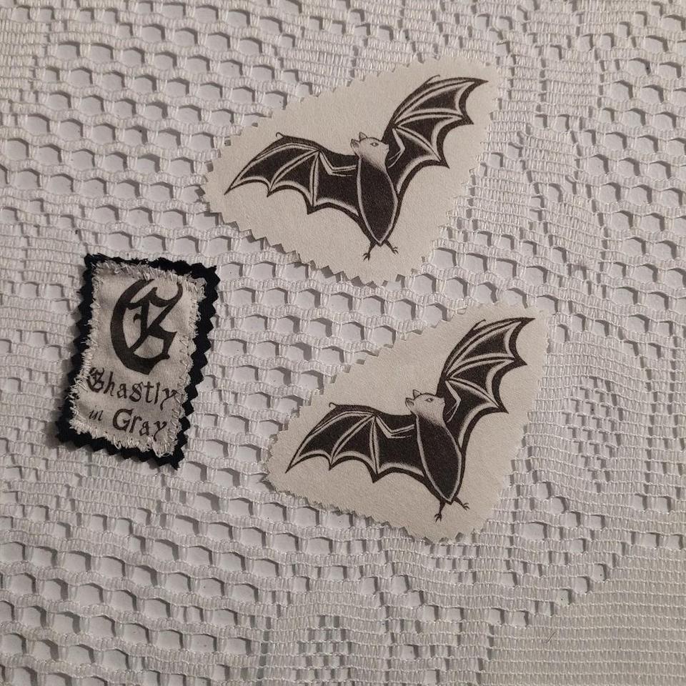 Handdrawn Bat Patches 2 Sew Babd 6