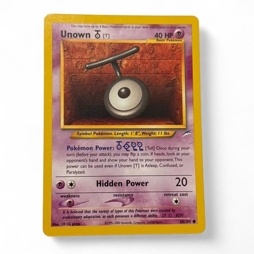 Unown T 88105 Neo Destiny