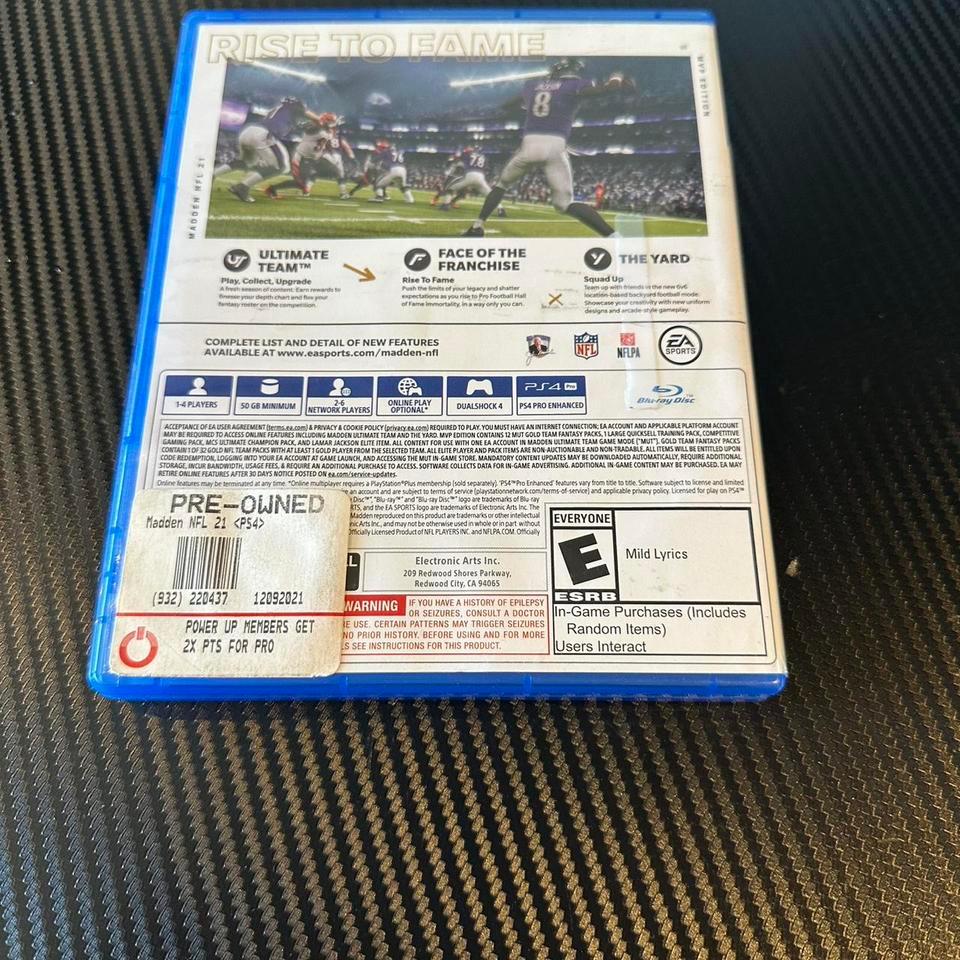 Madden 21 Ps4 Disc 2