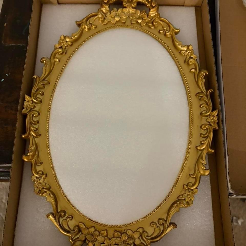 Gold Oval Wall Mirror With Bfaf 4