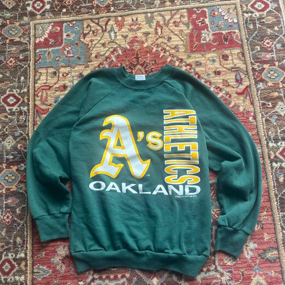 1989 Oakland Athletics Green Crewneck 715f