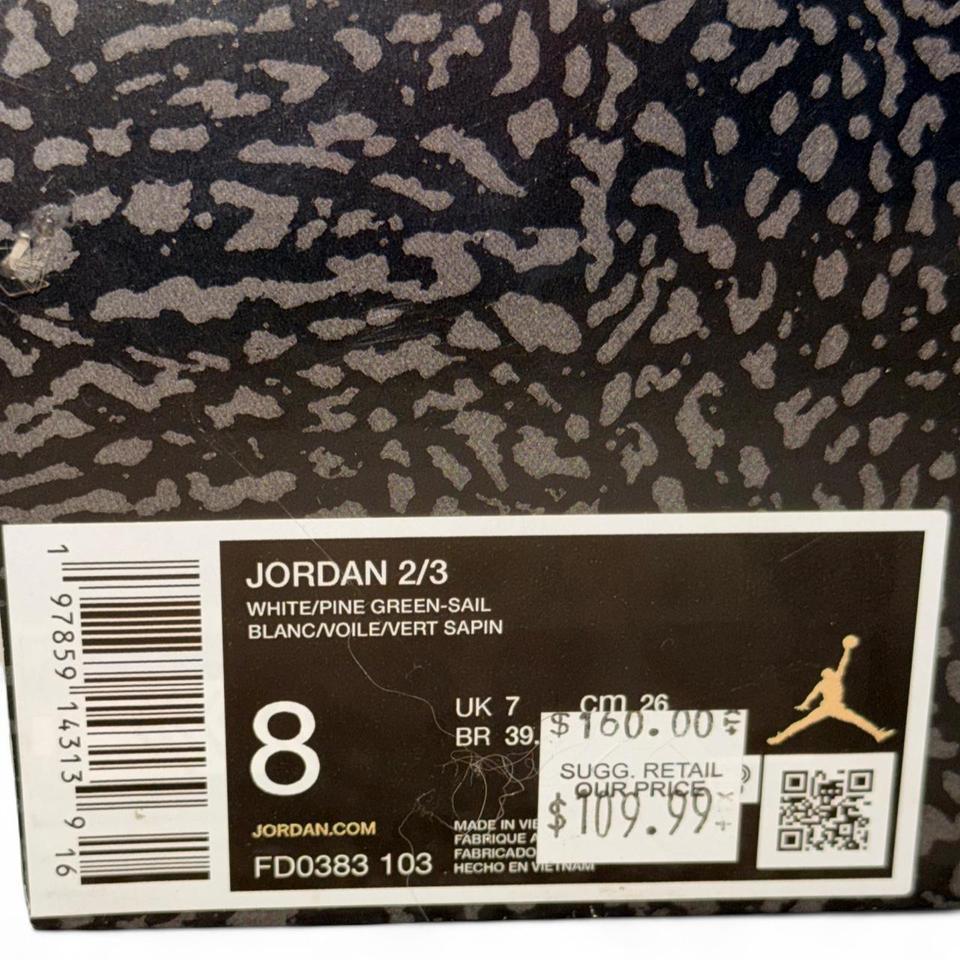 Jordan 2 Retro White Green 64a6 6