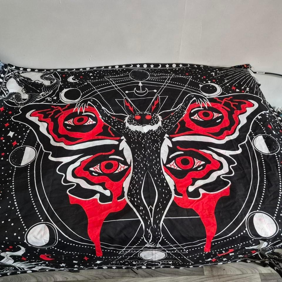 Black Red Tapestry With Defd