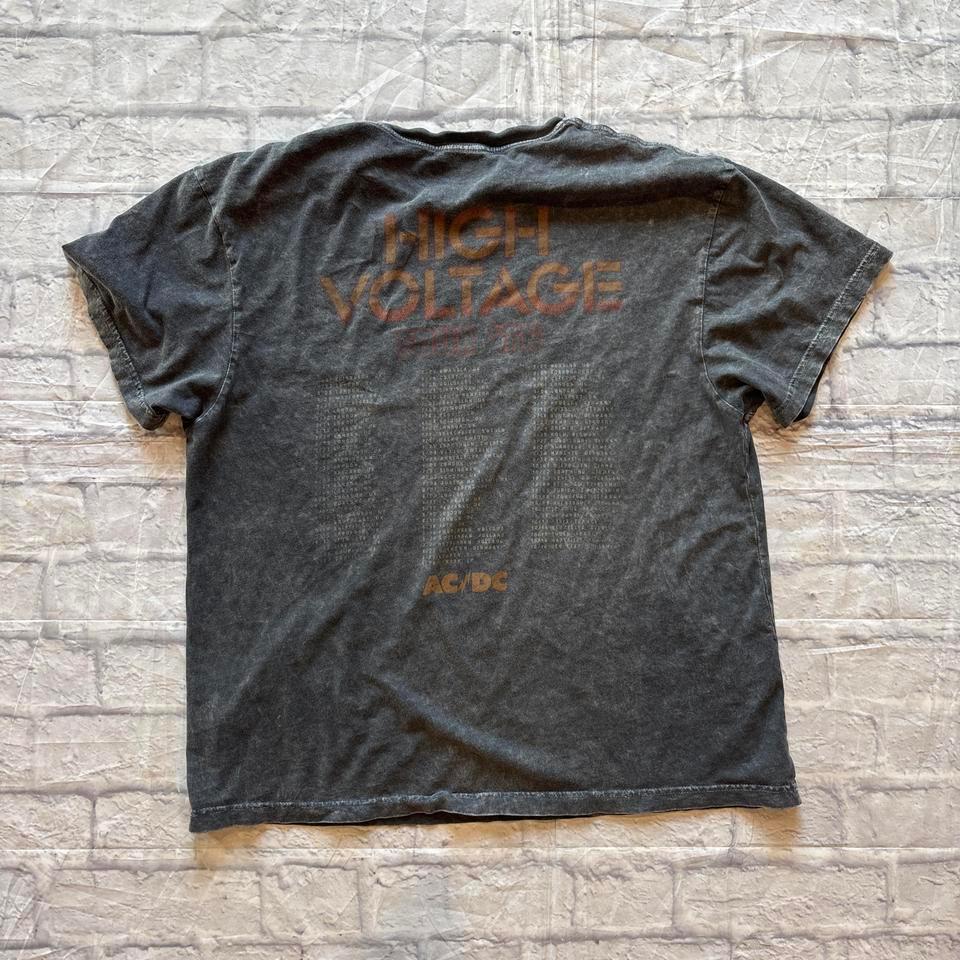 Grey Vintage Acdc High Voltage 06b6 4