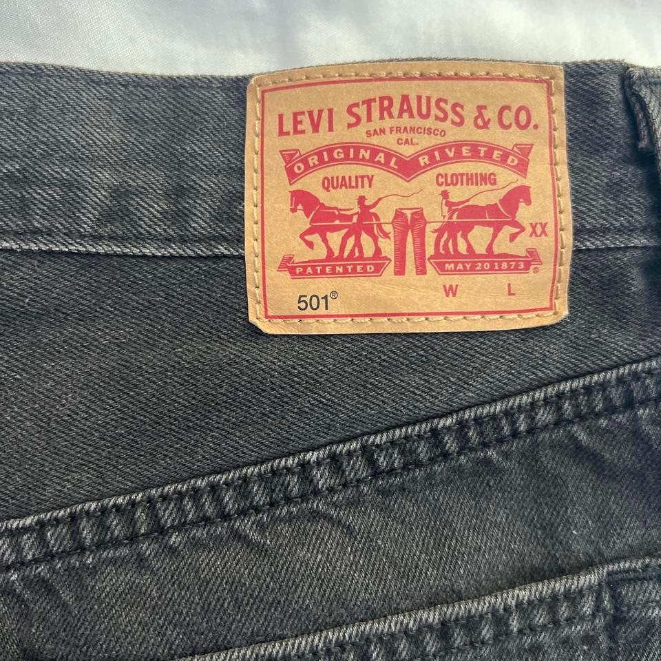 Levis Black Button Fly High Waisted 756d 3