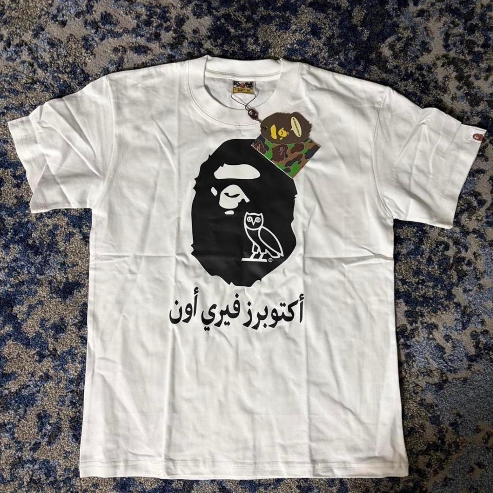 Bape Tee White And Black 3d25