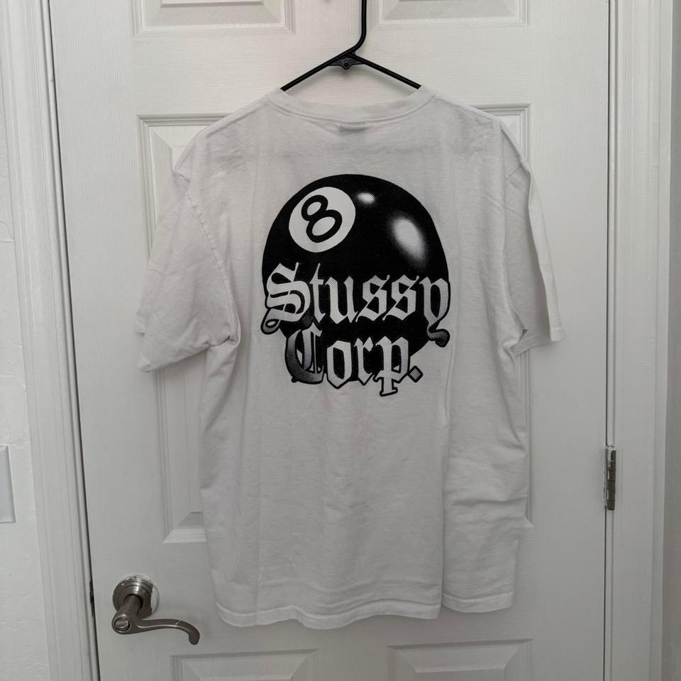 Stussy White 8 Ball Tee 5034