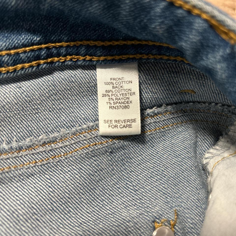 Distressed Straight Light Wash Jeans B6b4 5