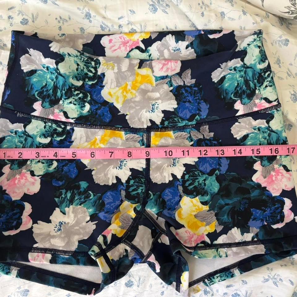 Old Navy Blue Floral High Waisted 2b33 3
