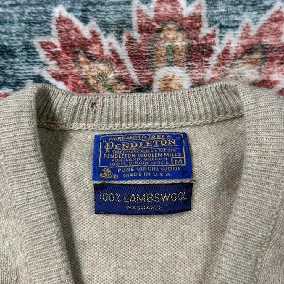 Tan Pendleton Wool Sweater Vest 649f 3