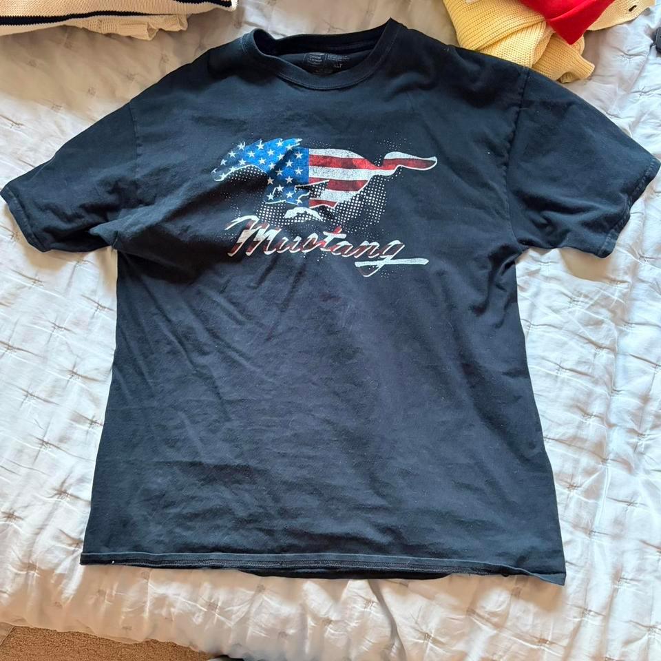 Ford Mustang Black Tee Size Dd25