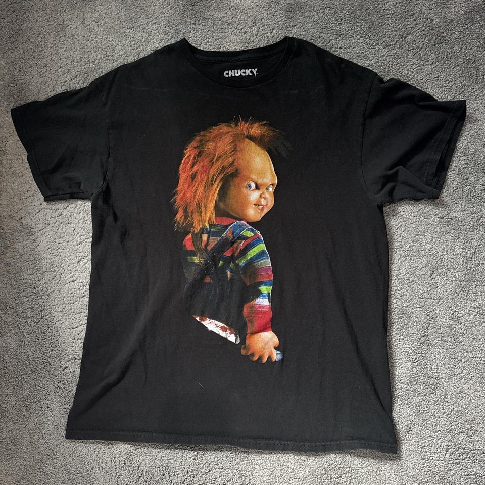 Black Chucky Graphic Tee Horror