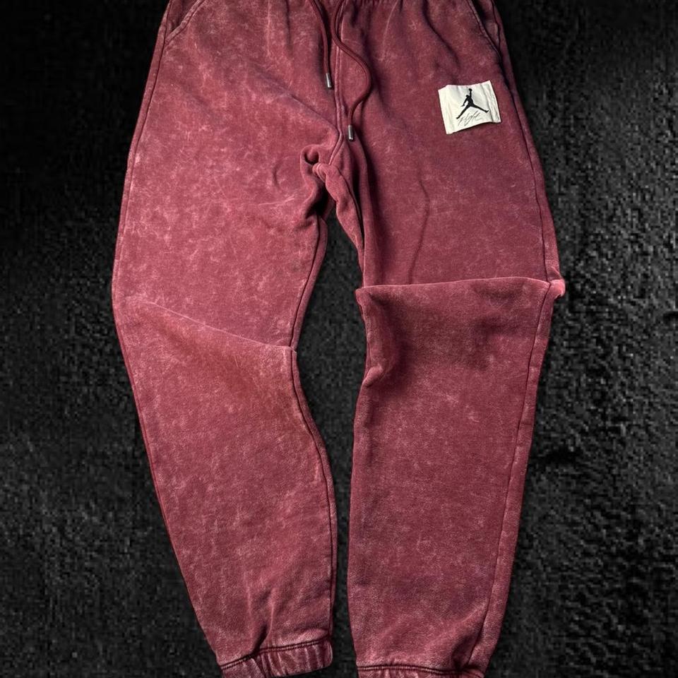 Jordan Flight Joggers Burgundy Size Acf4