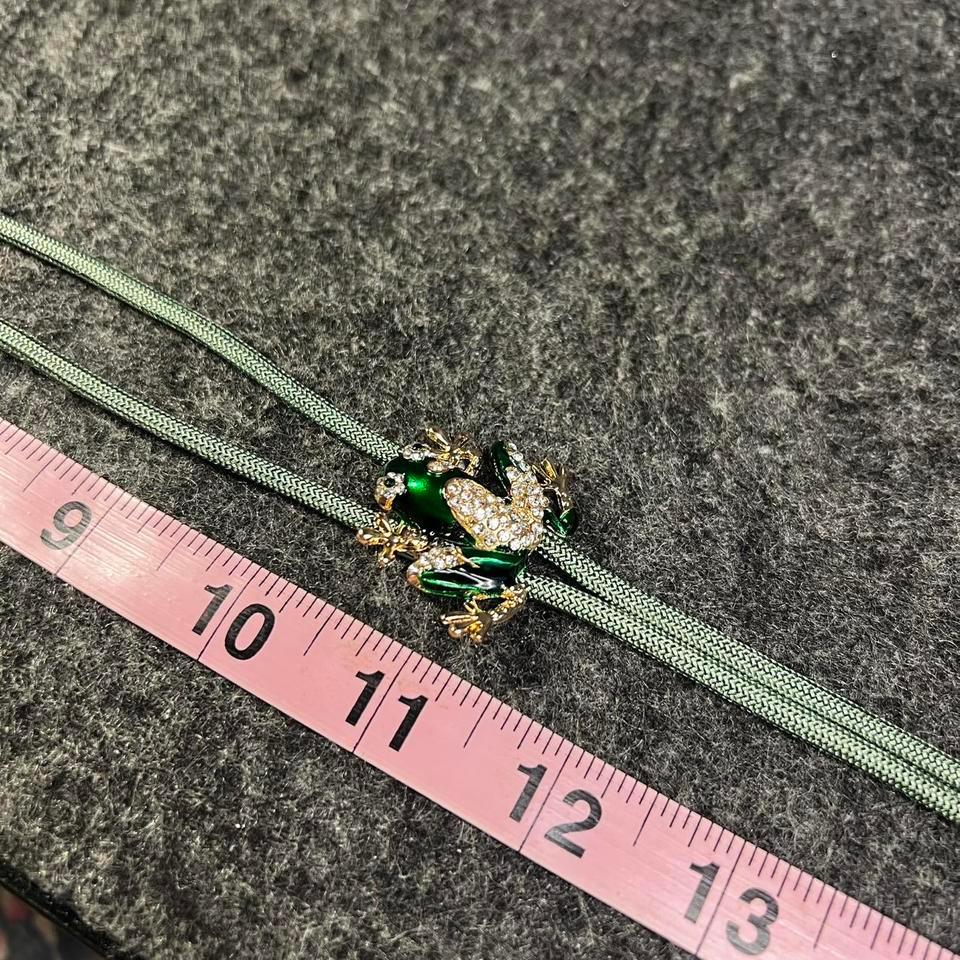 Y2k Goblincore Frog Bolo Tie 6e33 4
