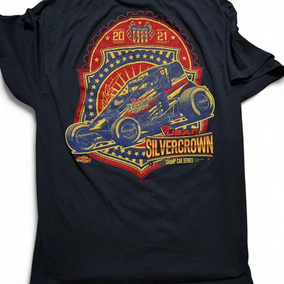 Dark Blue Shirt With Red