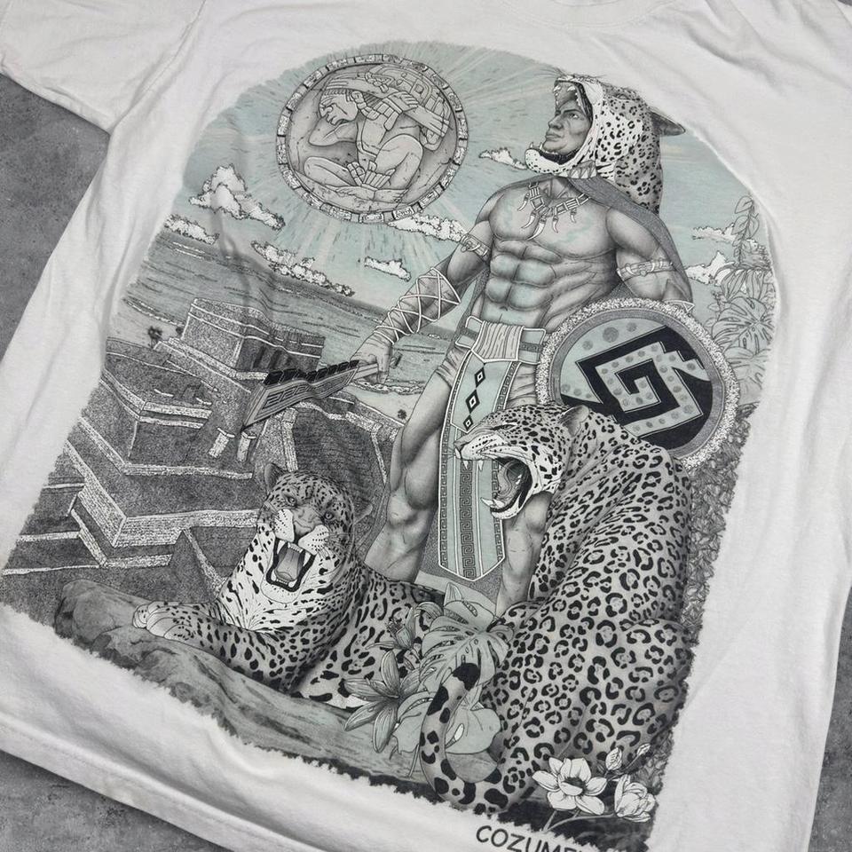 Beautiful Vintage Mayan Jaguar Warrior C365 2