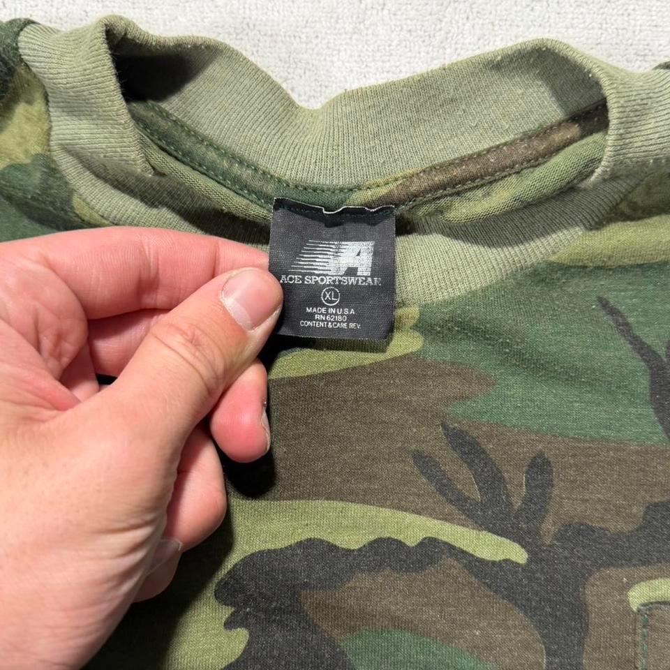 Vintage Woodland Camo Pocket T Shirt 8678 2