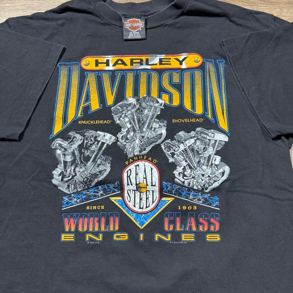 Vintage 90s Harley Davidson Real Steel 71be