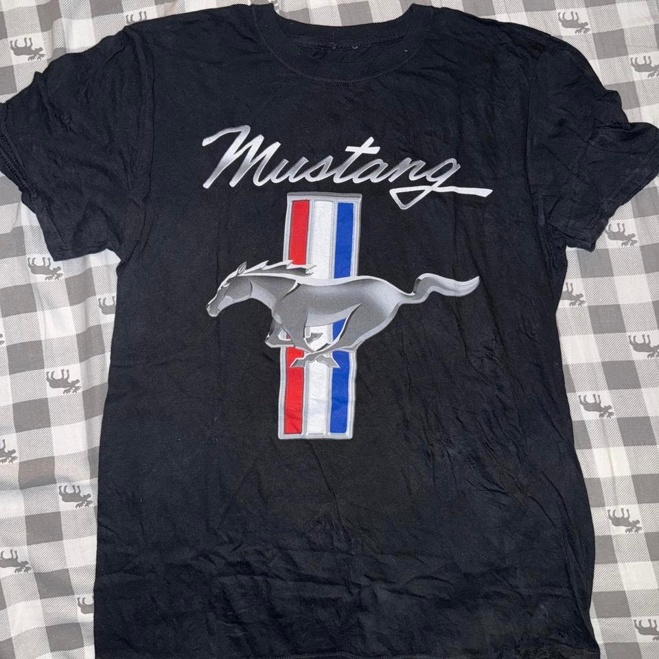Mustang Black Cotton T Shirt Mustang E6cb