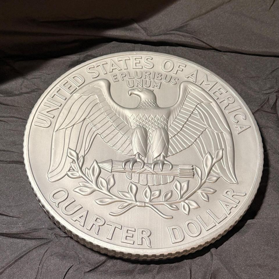 Large Vintage Novelty Quarter Coin 2c38 4