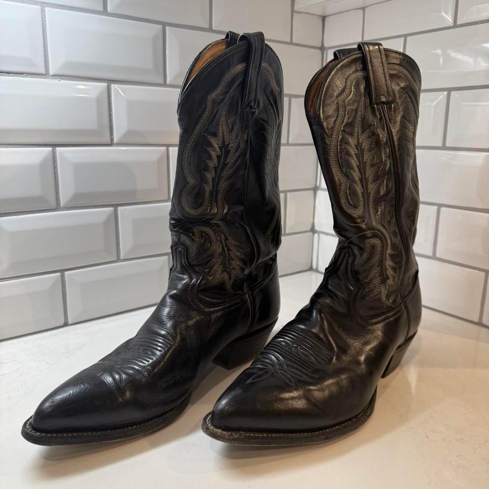 Vintage Tony Lama Black Cowboy