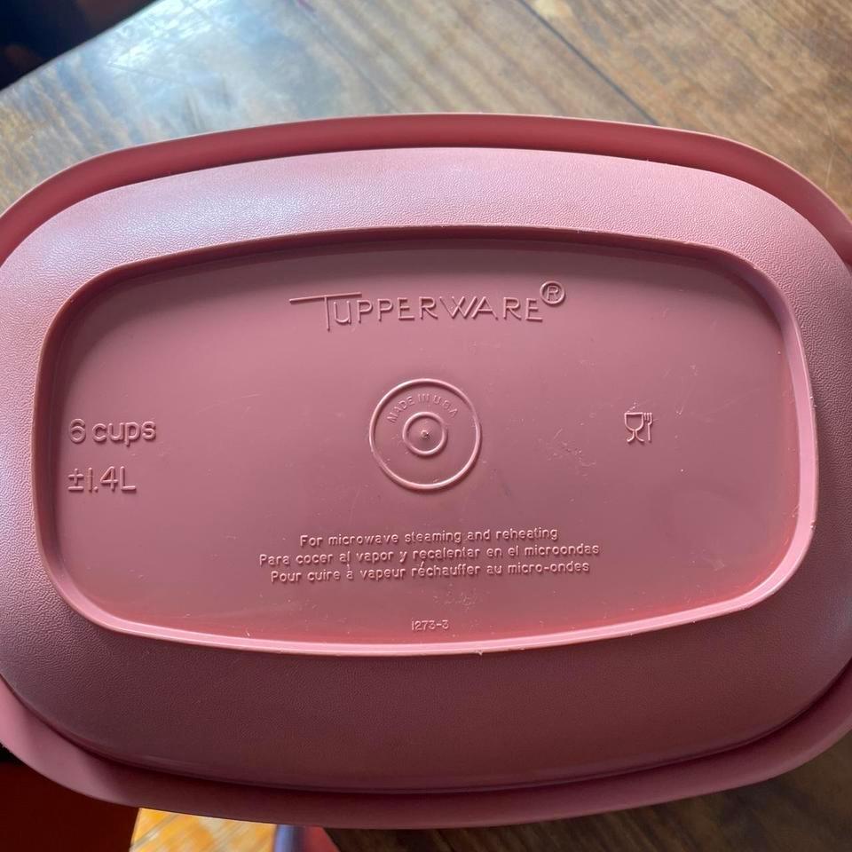 Vintage Steamer Tupperware Pink With 646b 2