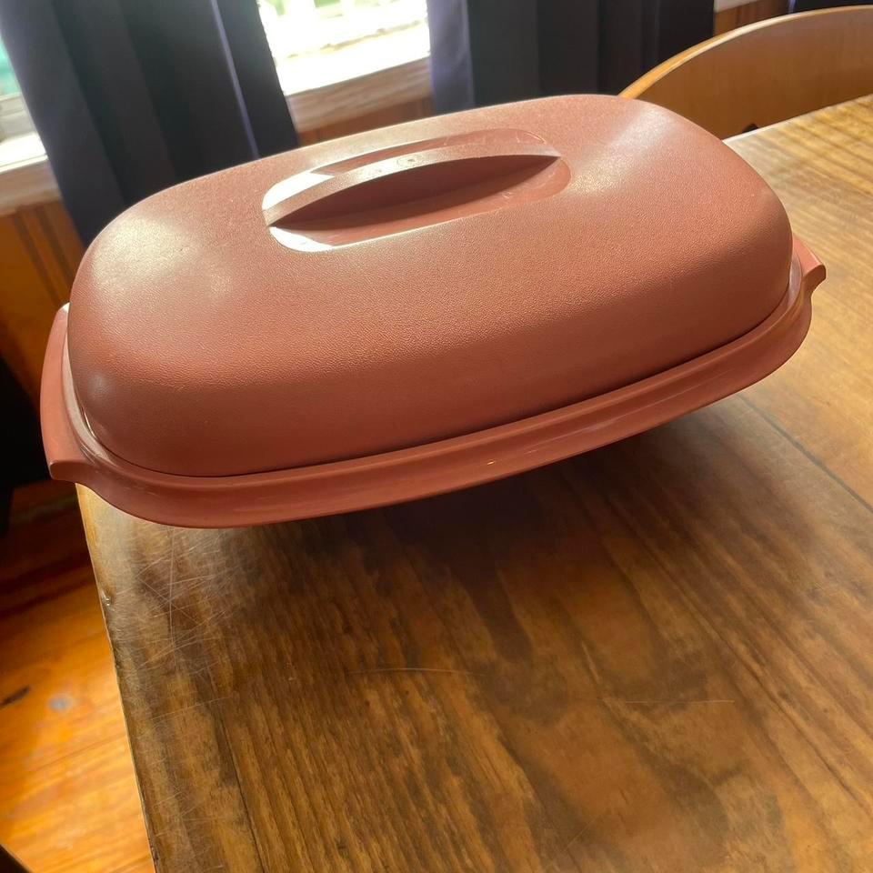 Vintage Steamer Tupperware Pink With 646b 7