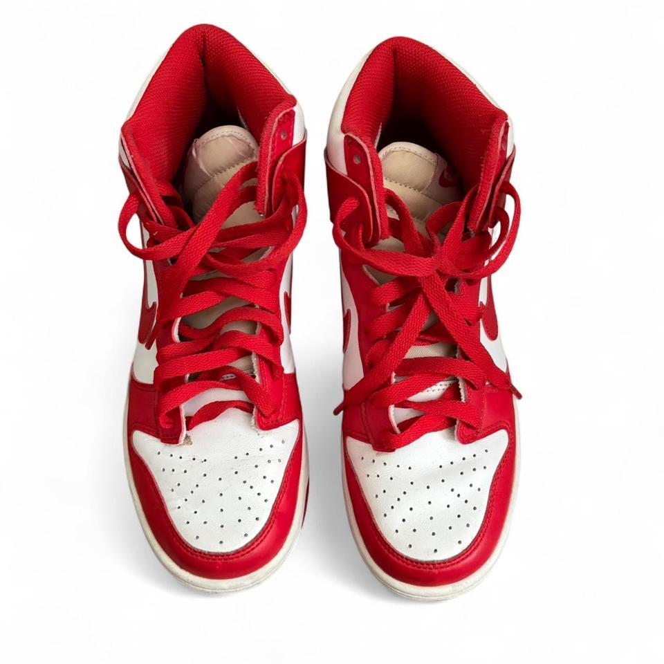 Red Nike Dunk Highs Size B55e 2