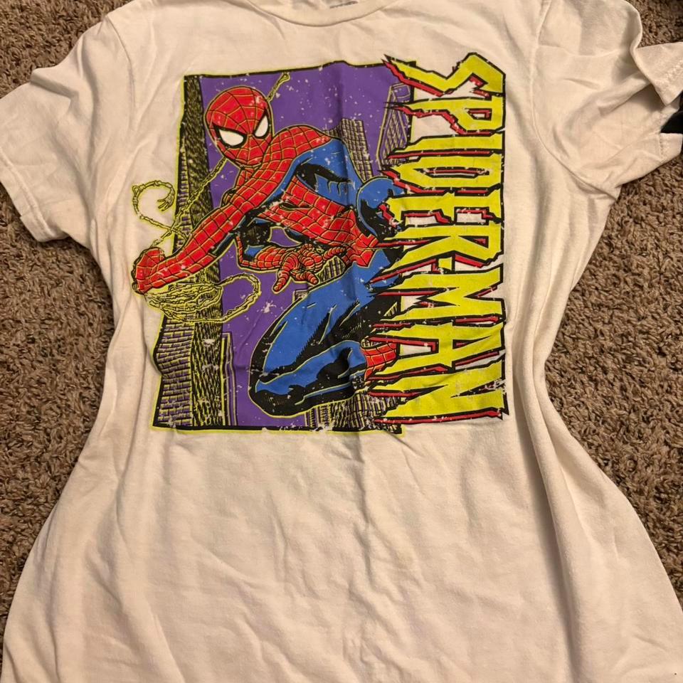 White Marvel Spiderman Cotton Tee 2