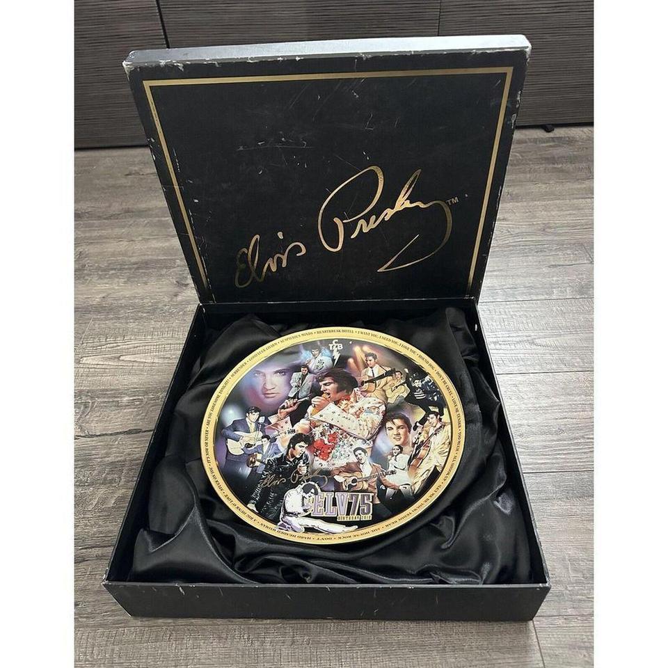 Elvis 75th Anniversary Plate Bradford Dc21 3