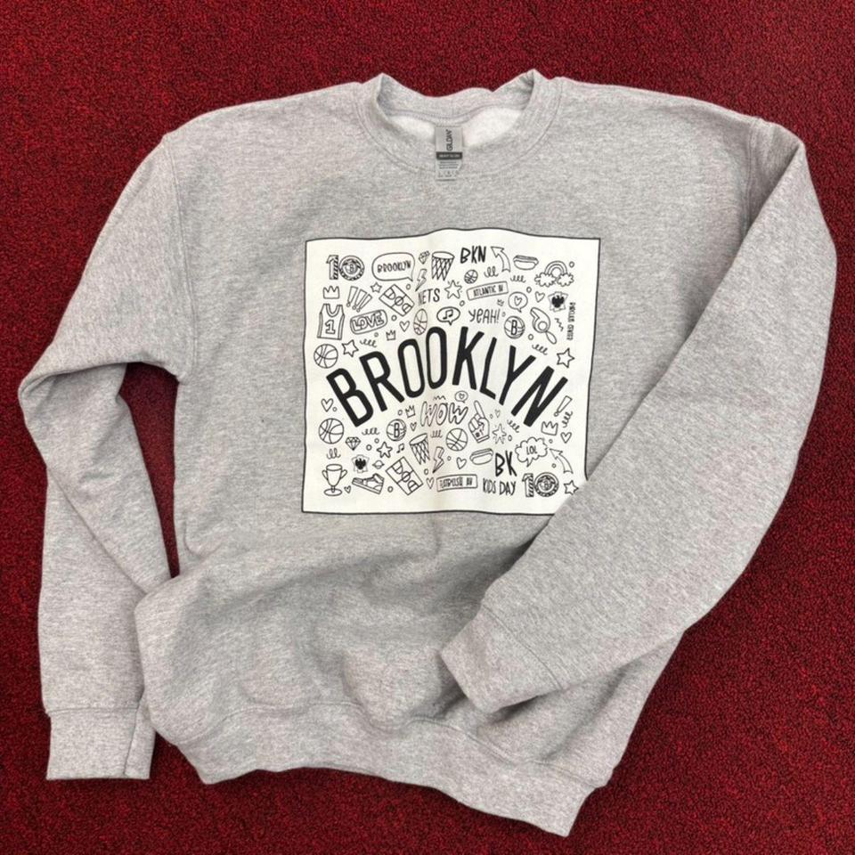 Youth Large Sweatshirt Gray Brooklyn 306a