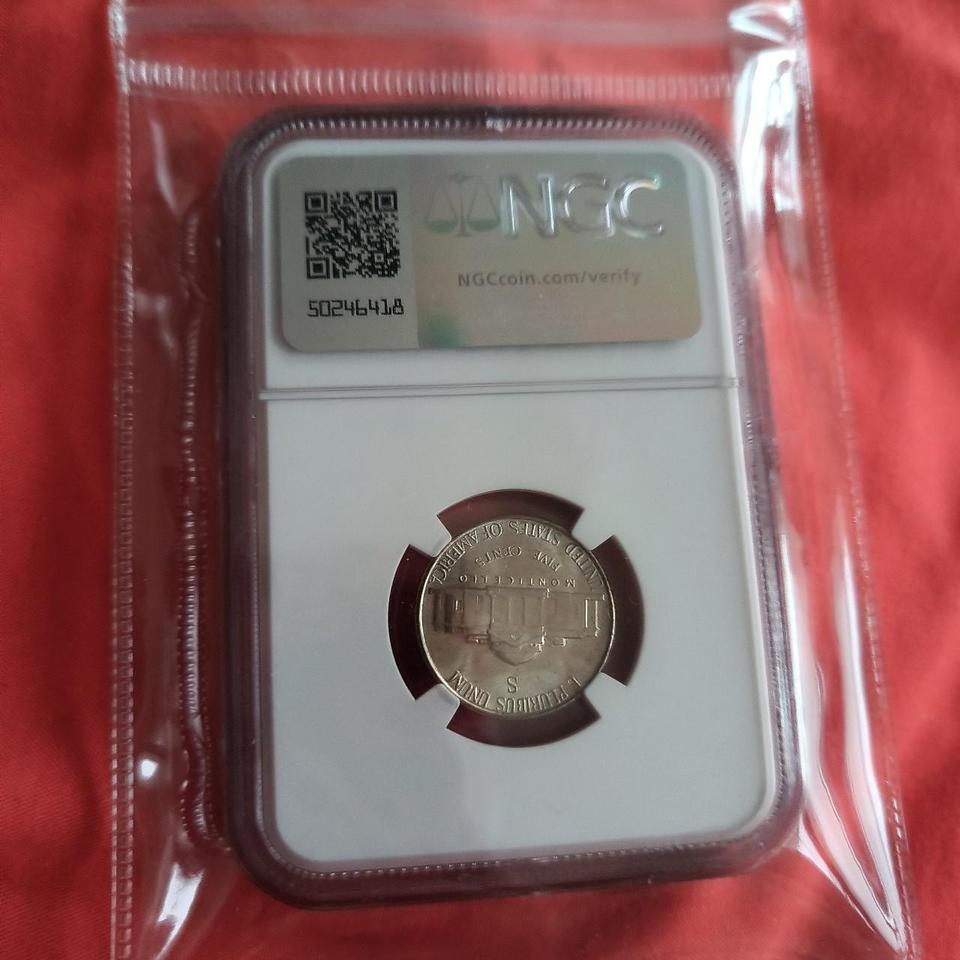 1943 S Nickel Graded Ms 4926 2