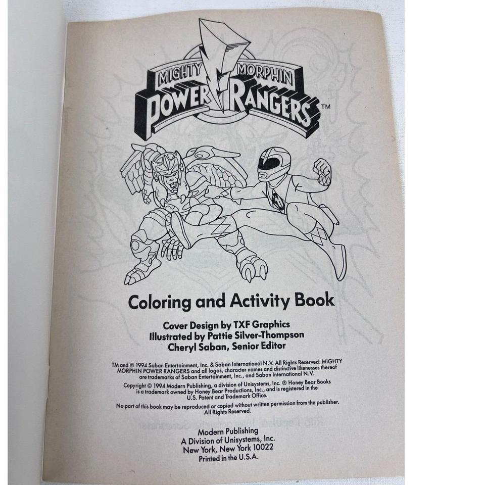 Mighty Morphin Power Rangers Coloring 9680 6