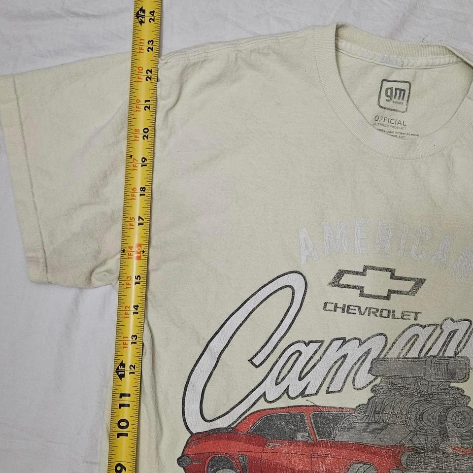 Cream Chevy Camaro Tee Musclecar E5b4 4