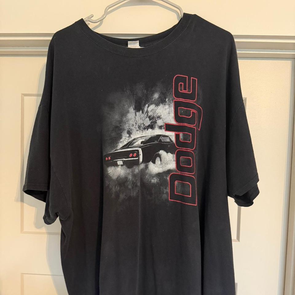 Dodge Black Cotton T Shirt Size A85f