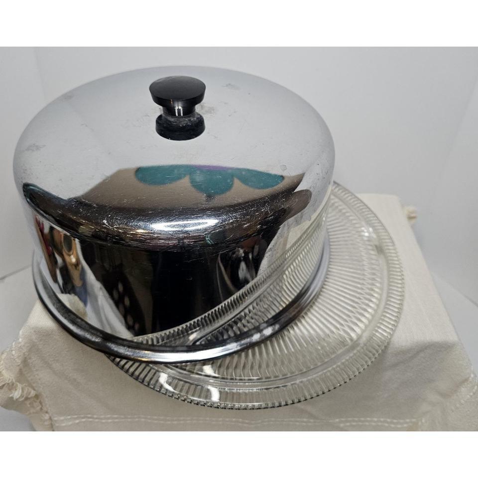 Vintage Mcm Silver Tone Metal 3