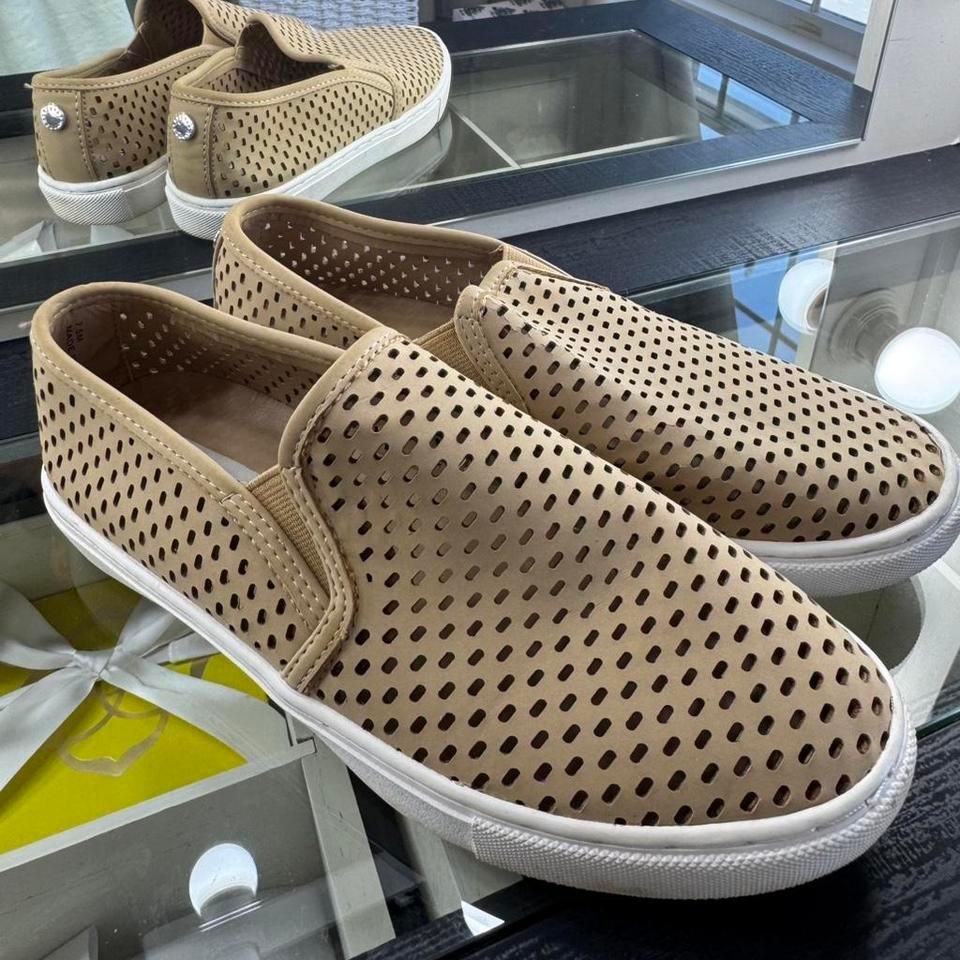 Beige Steve Madden Slip On Sneakers