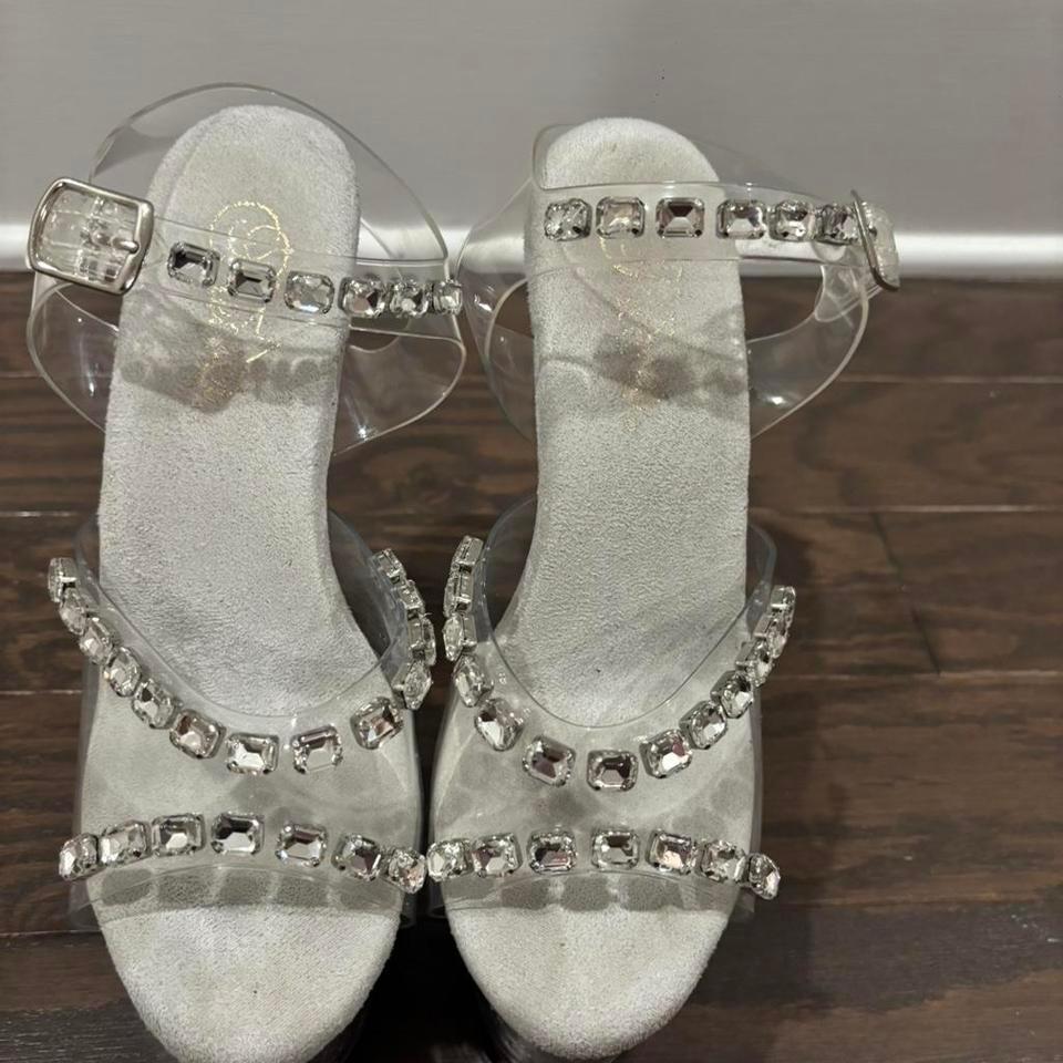 Pleaser Rhinestone Platform Heels Size D7fd 2