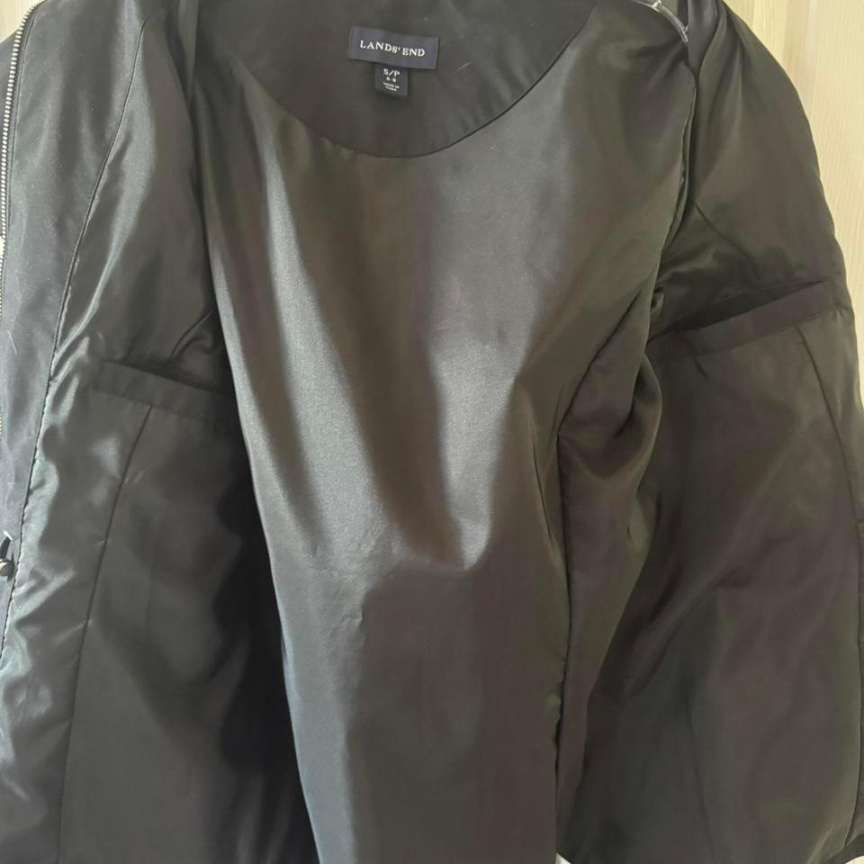 Lands End Black Raincoat With Ba3a 4