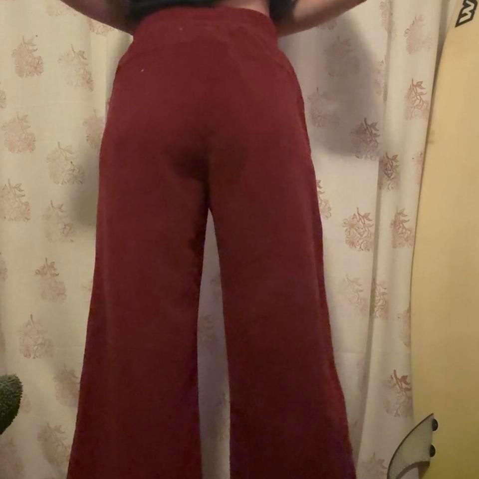 Halara Burgundy Pink Wide Leg Acab 2