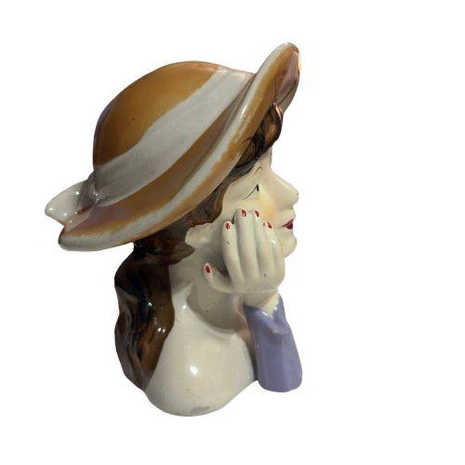 Vintage Ceramic Bustsculpture Of A 93eb 3
