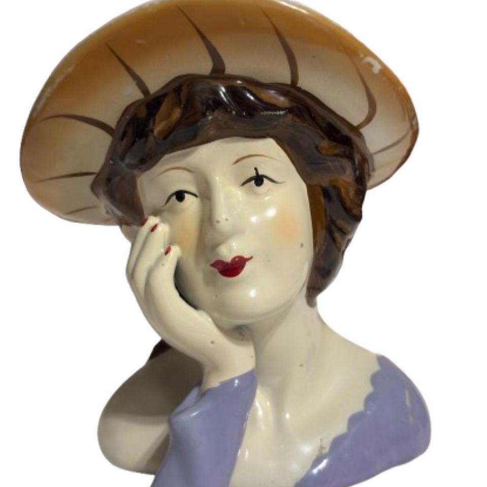 Vintage Ceramic Bustsculpture Of A 93eb 2