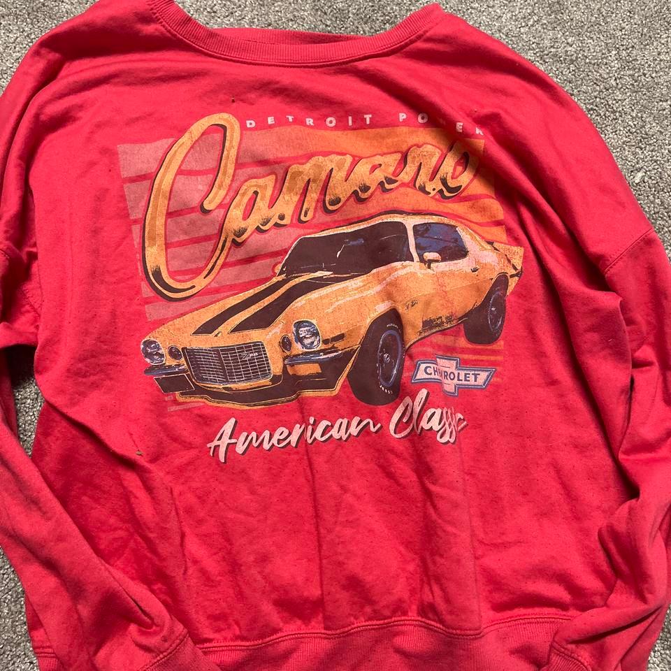 Red Vintage Camaro Sweatshirt Size 161b