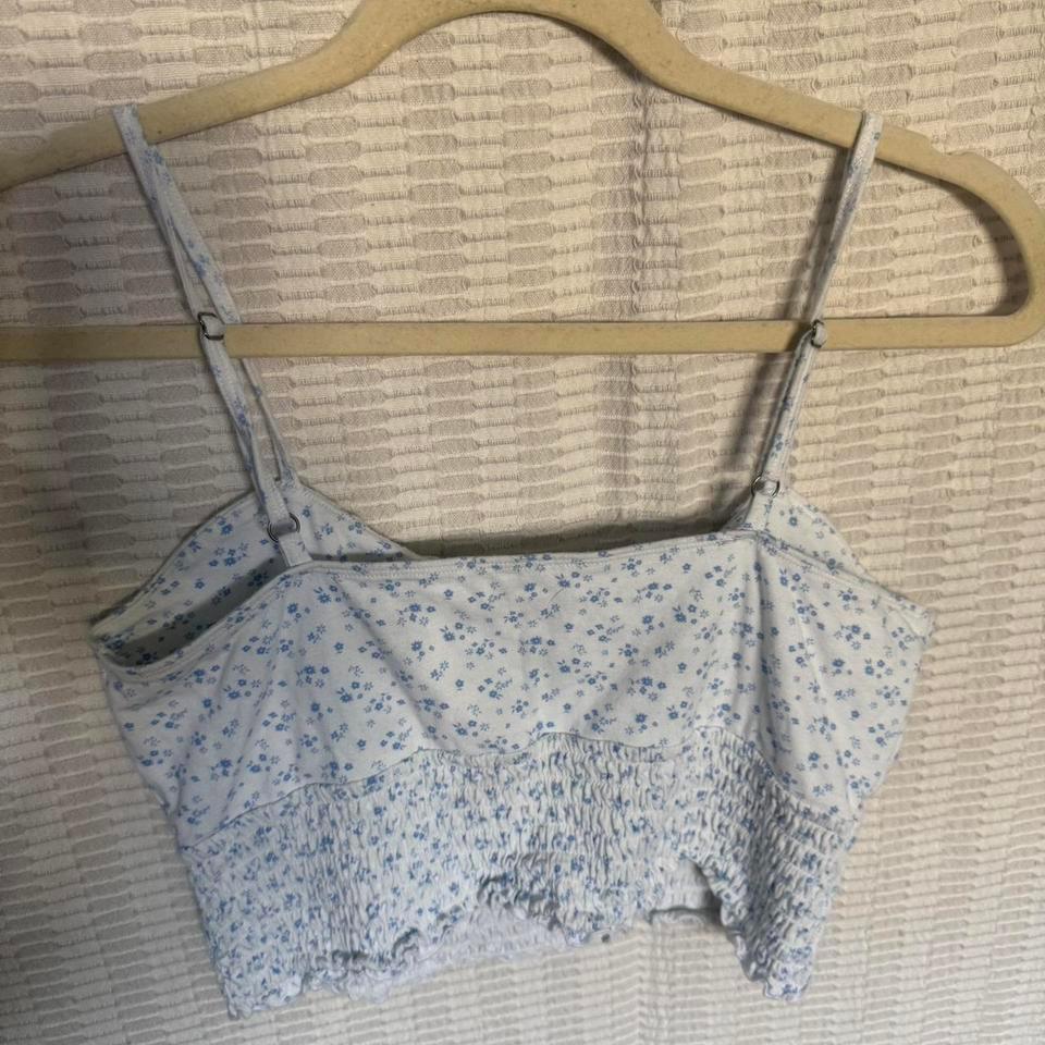 Hollister Blue Floral Crop Top 51f4 3