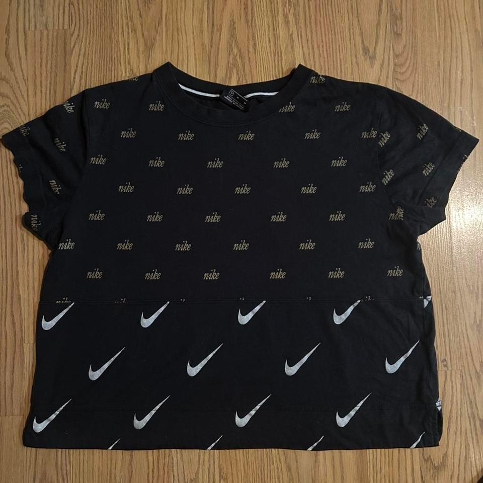 Nike Black Cropped Top With 3463