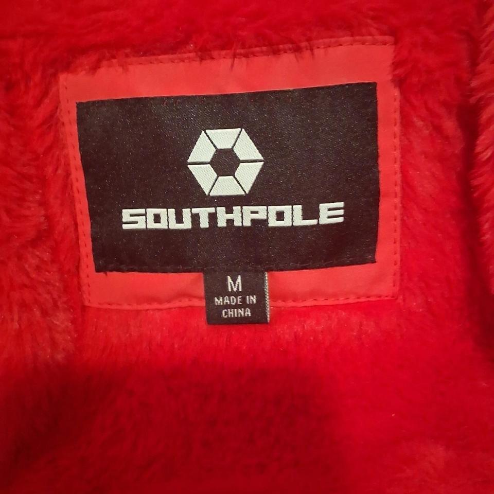 South Pole Crop Puffer Jacket De43 5