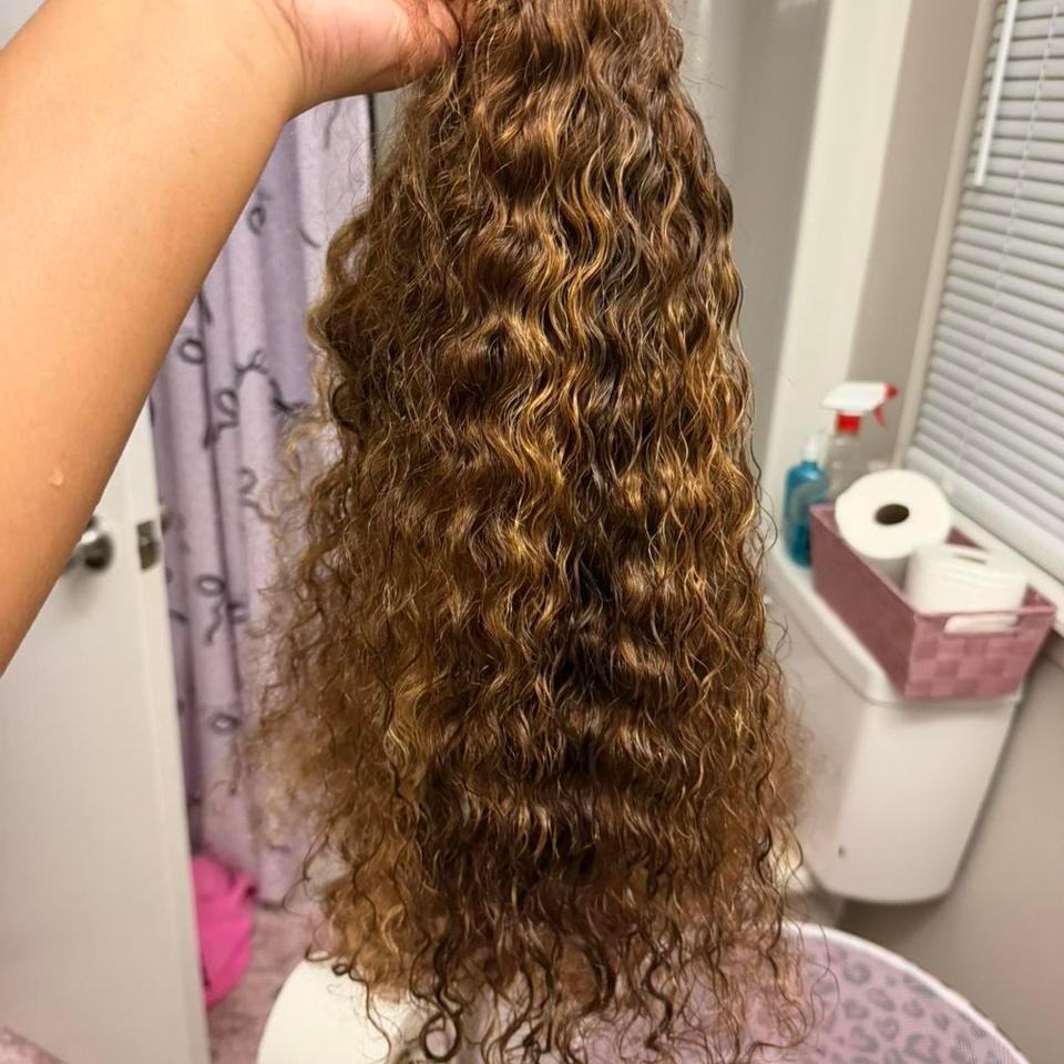 Brown Curly Hair Wig 13x4 20a5