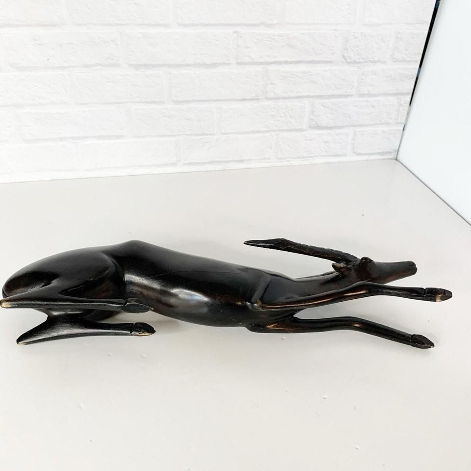 Vintage Hand Carved Hardwood Reclining 7